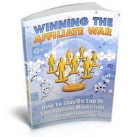Book cover for "Winning the Affiliate War" on marketing strategies.