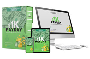 Financial ebook and course displayed on multiple devices