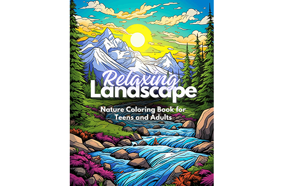 Relaxing Lanscape – Nature Coloring Book