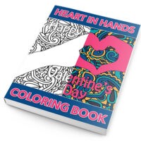 heart in hands coloring pack