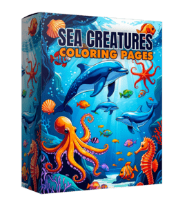 sea creature color pages