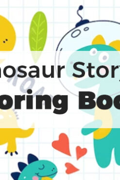 Dinosaur Story and Coloring Books