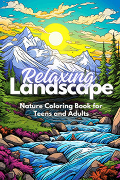 Relaxing Lanscape – Nature Coloring Book