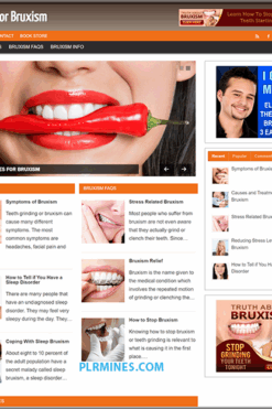 Bruxism Remedy PLR Niche Blog