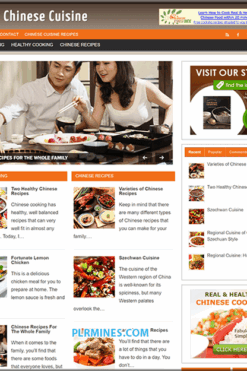 Chinese Cuisine PLR Niche Blog