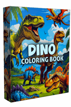 Printable Dinosaur Coloring Book