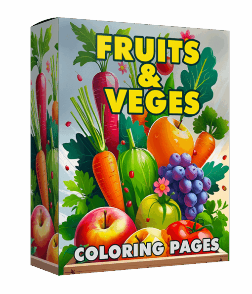 Fruit and Vegetable Coloring Pages (Printable)