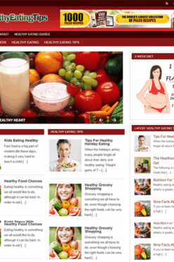 Healthy Eating PLR Blog