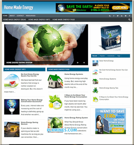 Home Made Energy Affiliate Blog