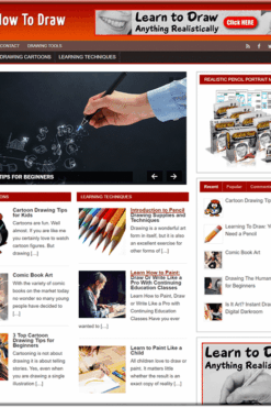 Learn To Draw PLR Site