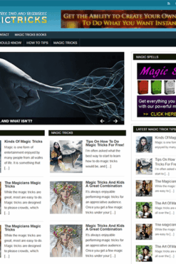 Magic Tricks PLR Blog