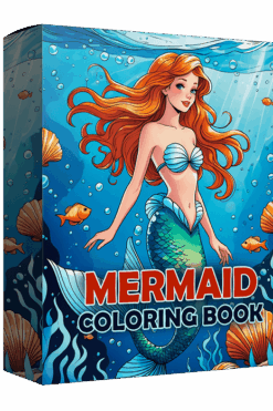 Beautiful Mermaid Coloring Book