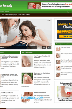 Nail Fungus PLR WordPress Blog