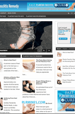 Plantar Fasciitis WordPress Website