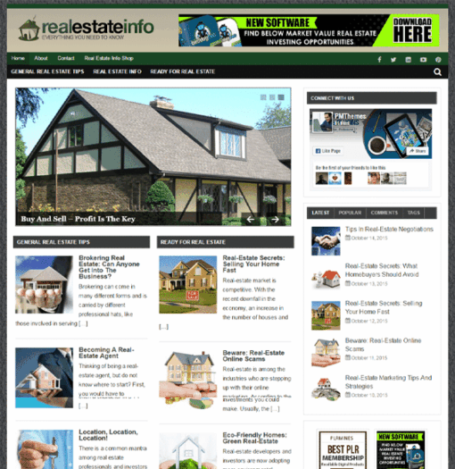 Real Estate PLR Blog