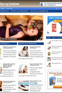 Restless Leg Syndrome WordPress Blog