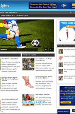 Shin Splints WordPress Blog