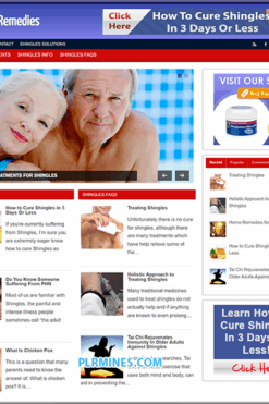 Shingles Remedy PLR Niche Blog