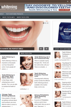 Teeth Whitening PLR Blog
