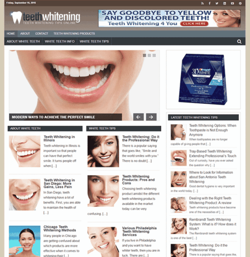 Teeth Whitening PLR Blog