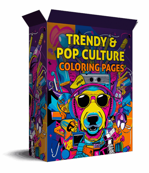 Trendy and Pop Culture Coloring Pages