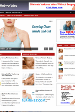 Varicose Veins PLR WordPress Blog